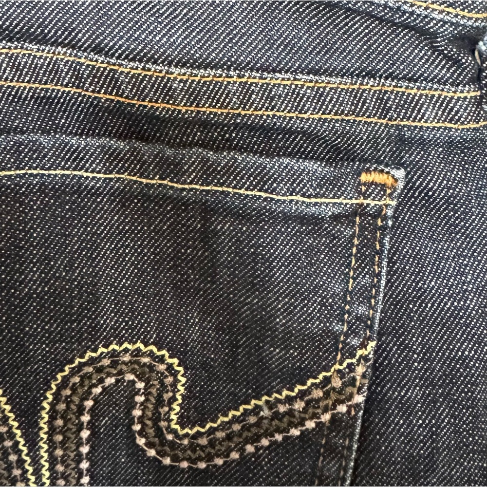 Citizens Of Humanity Dark Blue Jeans with Yellow Stitching
